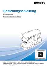 Load image into Gallery viewer, BROTHER INNOV-IS F560 BEDIENUNGSANLEITUNG DEUTSCH NAHMASCHINE