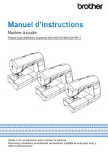 Load image into Gallery viewer, BROTHER INNOV-IS NV1100 MANUEL D'INSTRUCTIONS FRANCAIS MACHINE A COUDRE