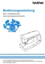 Load image into Gallery viewer, BROTHER INNOV-IS NV2700 BEDIENUNGSANLEITUNG DEUTSCH NAHMASCHINE