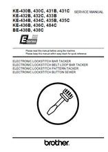 Load image into Gallery viewer, BROTHER KE-430B 32B 34B 36B 38B KE-430C 32C 34C 36C 38C KE-431B 33B 35B KE-431C 435C SERVICE MANUAL BOOK IN ENGLISH SEWING MACHINE