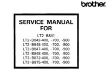 Load image into Gallery viewer, BROTHER LT2-B841 SERVICE MANUAL BOOK IN ENGLISH SEWING MACHINE