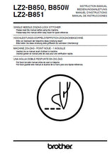 Load image into Gallery viewer, BROTHER LZ2-B850 LZ2-B850W LZ2-B851 INSTRUCTION MANUAL BOOK IN ENGLISH DEUTSCH FRANCAIS ESPANOL SEWING MACHINE