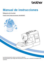Load image into Gallery viewer, BROTHER PE535 MANUAL DE INSTRUCCIONES ESP MAQUINA DE COSER