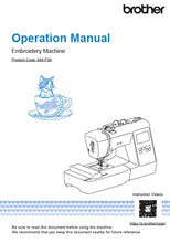 Load image into Gallery viewer, BROTHER PE570 OPERATION MANUAL ENGLISH SEWING MACHINE