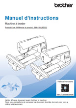 Load image into Gallery viewer, BROTHER PE900 MANUEL D'INSTRUCTIONS FRANCAIS MACHINE A COUDRE