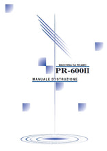 Load image into Gallery viewer, BROTHER PR-600II MANUALE D'ISTRUZIONE ITALIANO MACCHINA DA RICAMO