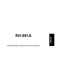Load image into Gallery viewer, BROTHER RH-981A INSTRUCTION MANUAL BOOK IN ENGLISH SEWING MACHINE