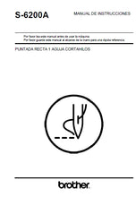 Load image into Gallery viewer, BROTHER S-6200A MANUAL DE INSTRUCCIONES ESPANOL MAQUINA DE COSER
