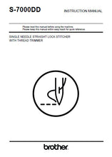 Load image into Gallery viewer, BROTHER S-7000DD INSTRUCTION MANUAL BOOK IN ENGLISH SEWING MACHINE
