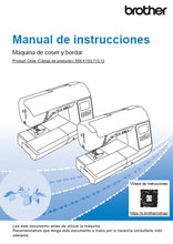 Load image into Gallery viewer, BROTHER SE2000 MANUAL DE INSTRUCCIONES ESP MAQUINA DE COSER