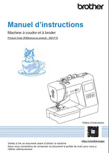 Load image into Gallery viewer, BROTHER SE700 MANUEL D'INSTRUCTIONS FRANCAIS MACHINE A COUDRE