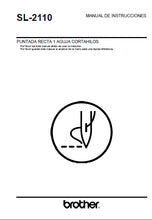 Load image into Gallery viewer, BROTHER SL-2110 MANUAL DE INSTRUCCIONES ESPANOL MAQUINA DE COSER