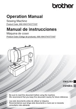 Load image into Gallery viewer, BROTHER SM1400 OPERATION MANUAL MANUAL DE INSTRUCCIONES ENG ESP SEWING MACHINE MAQUINA DE COSER