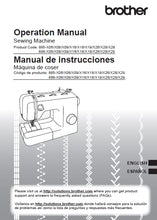 Load image into Gallery viewer, BROTHER SM2700 OPERATION MANUAL MANUAL DE INSTRUCCIONES ENG ESP SEWING MACHINE MAQUINA DE COSER