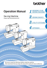 Load image into Gallery viewer, BROTHER SQ9310 OPERATION MANUAL ENGLISH SEWING MACHINE