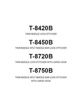 Load image into Gallery viewer, BROTHER T-8420B T-8450B T-8720B T-8750B INSTRUCTION MANUAL BOOK IN ENGLISH SEWING MACHINE