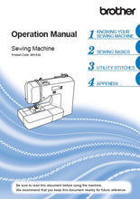 Load image into Gallery viewer, BROTHER XR3340 888-E42 OPERATION MANUAL ENGLISH SEWING MACHINE