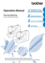 Load image into Gallery viewer, BROTHER XR9550 888-E33 888-E34 888-E36 888-E37 INSTRUCTION MANUAL ENGLISH SEWING MACHINE