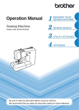 Load image into Gallery viewer, BROTHER XS2070 888-E44 888-E45 888-E46 INSTRUCTION MANUAL ENGLISH SEWING MACHINE