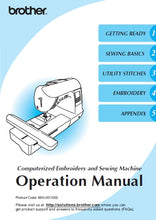 Load image into Gallery viewer, BROTHER 885-U01 OPERATION MANUAL ENGLISH SEWING MACHINE