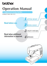 Load image into Gallery viewer, BROTHER 885-U22 OPERATION MANUAL ENGLISH SEWING MACHINE