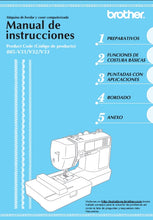 Load image into Gallery viewer, BROTHER 885-V31 885-V32 885-V33 MANUAL DE INSTRUCCIONES ESP MAQUINA DE COSER