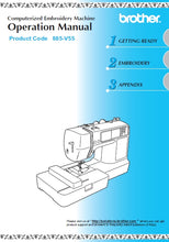 Load image into Gallery viewer, BROTHER 885-V55 OPERATION MANUAL ENGLISH SEWING MACHINE