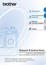 Load image into Gallery viewer, BROTHER 888-V12 888-V13 888-V15 MANUEL D'INSTRUCTIONS FRANCAIS MACHINE A COUDRE