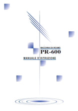 Load image into Gallery viewer, BROTHER PR-600 MANUALE D'ISTRUZIONE ITALIANO MACCHINA DA CUCIRE