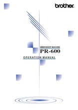 Load image into Gallery viewer, BROTHER PR-600 OPERATION MANUAL ENGLISH SEWING MACHINE