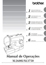 Load image into Gallery viewer, BROTHER XL-2600i XL-3750 MANUAL DE OPERACOES PORTUGUES MAQUINA DE COSTURA