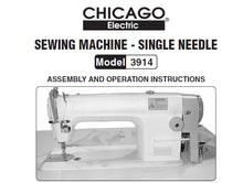 Load image into Gallery viewer, CHICAGO 3914 ASSEMBLY AND OPERATION INSTRUCTIONS ENGLISH ELECTRIC SEWING MACHINE