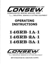 Load image into Gallery viewer, CONSEW 146RB-1A-1 146RB-2A-1 146RB-3A-1 OPERATING INSTRUCTIONS IN ENGLISH SEWING MACHINE