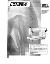 Load image into Gallery viewer, CONSEW 292R SUN STAR USERS MANUAL IN ENGLISH SEWING MACHINE