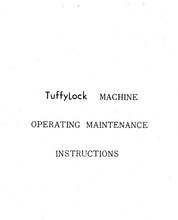 Load image into Gallery viewer, CONSEW 94 TUFFYLOCK OPERATING MAINTENANCE INSTRUCTIONS IN ENGLISH SEWING MACHINE