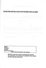 Load image into Gallery viewer, CONSEW CN7A OPERATING INSTRUCTIONS IN ENGLISH SEWING MACHINE
