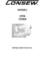 Load image into Gallery viewer, CONSEW MODEL 329R 329RB OPERATORS MANUAL IN ENGLISH SEWING MACHINE