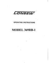 Load image into Gallery viewer, CONSEW MODEL 369RB-1 OPERATING INSTRUCTIONS IN ENGLISH SEWING MACHINE