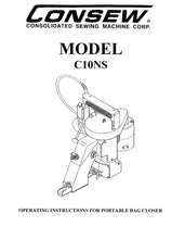Load image into Gallery viewer, CONSEW MODEL C10NS OPERATING INSTRUCTIONS IN ENGLISH SEWING MACHINE