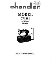 Load image into Gallery viewer, CONSEW MODEL CM491 INSTRUCTION MANUAL IN ENGLISH SEWING MACHINE