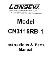 Load image into Gallery viewer, CONSEW MODEL CN3115RB-1 INSTRUCTION MANUAL IN ENGLISH SEWING MACHINE