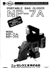 Load image into Gallery viewer, CONSEW NP-7A NP-7H INSTRUCTION MANUAL IN ENGLISH SEWING MACHINE