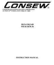 Load image into Gallery viewer, CONSEW SKZ-6 SKZ-6R SM-26 SKM-36 INSTRUCTION MANUAL IN ENGLISH SEWING MACHINE