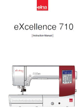 Load image into Gallery viewer, ELNA EXCELLENCE 710 INSTRUCTION MANUAL ENGLISH SEWING MACHINE