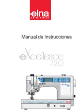 Load image into Gallery viewer, ELNA EXCELLENCE 720 MANUAL DE INSTRUCCIONES ESPANOL MAQUINA DE COSER