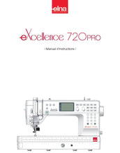 Load image into Gallery viewer, ELNA EXCELLENCE 720PRO MANUEL D'INSTRUCTIONS FRANCAIS MACHINE A COUDRE