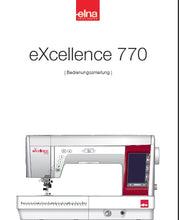 Load image into Gallery viewer, ELNA EXCELLENCE 770 BEDIENUNGSANLEITUNG DEUTSCH NAHMASCHINE