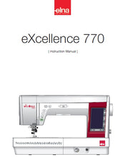 Load image into Gallery viewer, ELNA EXCELLENCE 770 INSTRUCTION MANUAL ENGLISH SEWING MACHINE