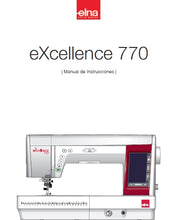Load image into Gallery viewer, ELNA EXCELLENCE 770 MANUAL DE INSTRUCCIONES ESPANOL MAQUINA DE COSER