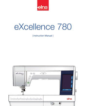 Load image into Gallery viewer, ELNA EXCELLENCE 780 INSTRUCTION MANUAL ENGLISH SEWING MACHINE